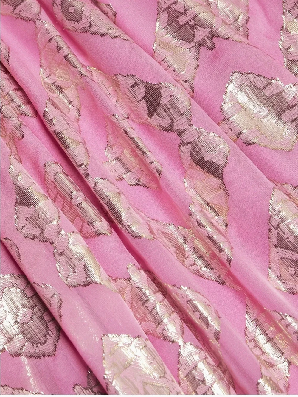 Ramy Brook Irene Metallic Floor-Length Gown in pink orchid - Picture 7 of 8